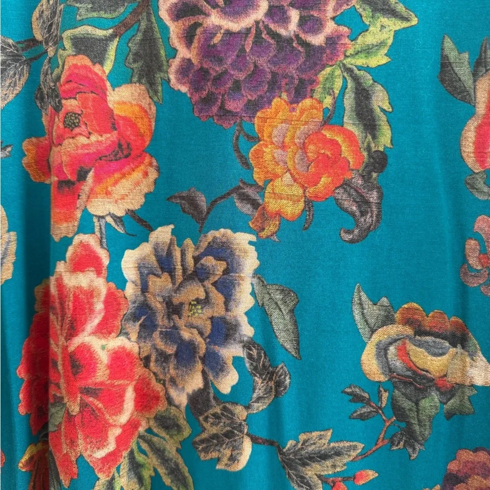 Johnny Was Multicolor Floral Long Sleeve Top XL NWT - Picture 2 of 10